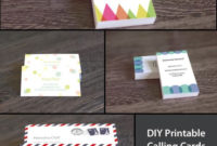 Free Diy Printable Business Card Template | Free Printable Regarding Free Template Business Cards To Print