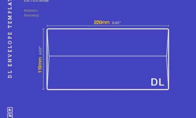 Free Dl Envelope Template For Dl Card Template