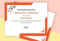 Free Dog Certificate Templates Word (Doc) | Psd | Indesign Within Printable Dog Vaccination Certificate Template