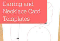 Free Download: Customizable Earring & Necklace Card In Printable Free Svg Card Templates