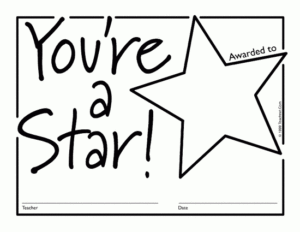Free Downloadable Pdf Certificates &amp;amp; Awards Teachnet With Quality Star Certificate Templates Free