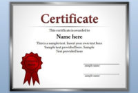 Free Editable Certificate Template For Powerpoint With Best Powerpoint Certificate Templates Free Download