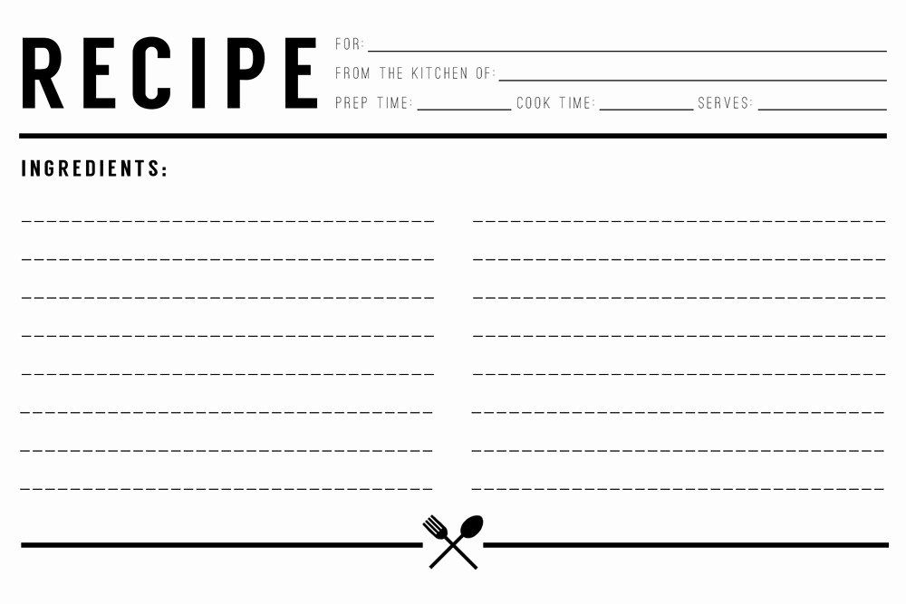 Free Editable Recipe Card Templates For Microsoft Word For Free Recipe ...