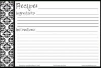 Free Editable Recipe Card Templates For Microsoft Word In Printable Free Recipe Card Templates For Microsoft Word