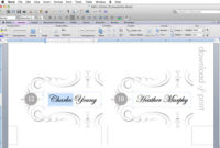 Free Elegant Printable Place Cards Intended For 11+ Free Place Card Templates Download