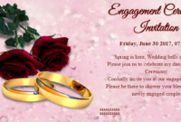Free Engagement Invitation Card Maker & Online Invitations For Engagement Invitation Card Template