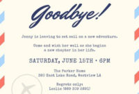 Free Farewell Party Invitations Templates To Customize | Canva With Regard To Farewell Invitation Card Template