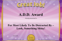 Free Funny Award Certificate Templates For Word (6 With Regard To Free Funny Award Certificate Templates For Word