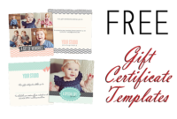 Free Gift Certificate Photoshop Templates From Birdesign Intended For 11+ Free Photography Gift Certificate Template