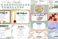 Free Gift Certificate Template | 50+ Designs | Customize For Free Fillable Gift Certificate Template Free