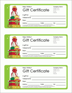 Free Gift Certificate Template And Tracking Log Inside Small Certificate Template