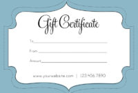 Free Gift Certificate Template, Gift Card Template, Free With Regard To 11+ Company Gift Certificate Template