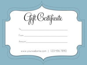Free Gift Certificate Template, Gift Card Template, Free With Regard To 11+ Company Gift Certificate Template
