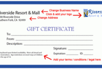 Free Gift Certificate Templates Printable & Blank With Regard To Company Gift Certificate Template