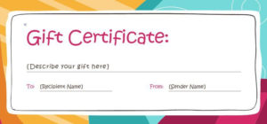 Free Gift Certificate Templates You Can Customize | Free Throughout Best Custom Gift Certificate Template