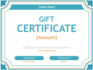 Free Gift Certificate Templates You Can Customize | Free Within Printable Microsoft Gift Certificate Template Free Word