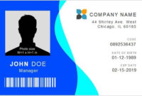 Free Id Card Template: 18+ Best Identification Card Designs With Professional Work Id Card Template