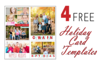 Free Photoshop Holiday Card Templates From Mom And Camera Inside Professional Free Christmas Card Templates For Photographers