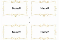Free Place Card Template 6 Per Sheet Beautiful 7 Place Card With Printable Free Place Card Templates 6 Per Page