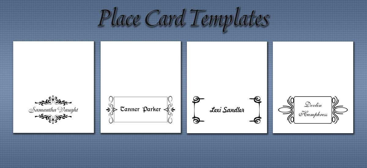 Free Place Card Templates Throughout Amscan Imprintable Throughout Amscan Imprintable Place Card Template