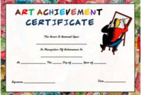 Free Printable And Customizable Art Certificate Templates In Art Certificate Template Free