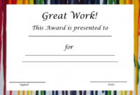Free Printable Award Certificates For Kids | Award Regarding Best Free Printable Certificate Templates For Kids