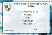 Free Printable Boot Camp Certificate | Certificate Templates Throughout Printable Boot Camp Certificate Template