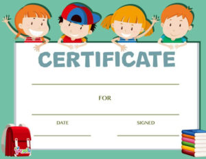 Free Printable Certificate Template For Kids بالعربي نتعلم For Free Printable Certificate Templates For Kids
