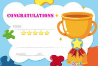 Free Printable Certificate Template For Kids ⋆ بالعربي نتعلم With Regard To Free Kids Certificate Templates
