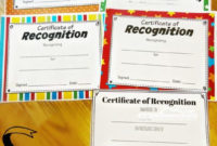 Free Printable Certificates For Certificate Of Achievement Template For Kids