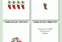Free Printable Christmas Cards | Stockings Design Free Inside Free Printable Holiday Card Templates