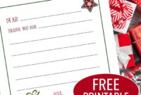 Free Printable Christmas Thank You Notes For Kids Throughout Quality Christmas Thank You Card Templates Free