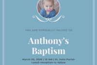 Free, Printable, Customizable Baptism Invitation Templates Within Baptism Invitation Card Template