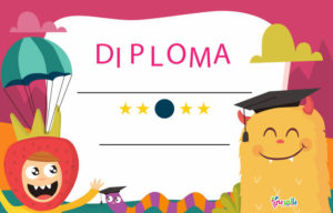 Free Printable Diploma Template Kids Certificate ⋆ بالعربي Inside Best Preschool Graduation Certificate Template Free