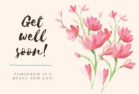 Free, Printable, Editable Get Well Soon Card Templates | Canva In Get Well Card Template