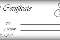 Free Printable Gift Certificate Template | Gift Certificate Inside Massage Gift Certificate Template Free Download