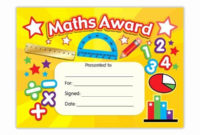 Free Printable Math Certificates Inspirational Maths Award Throughout Best Math Certificate Template