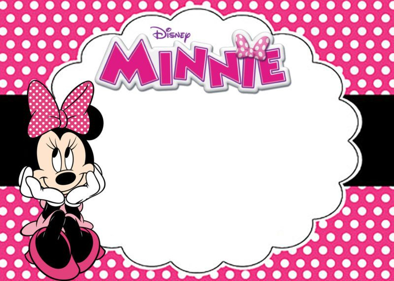Free Printable Minnie Mouse Birthday Party Invitation Card With Regard To Minnie Mouse Card Templates