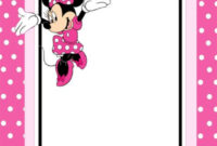 Free Printable Minnie Mouse Invitation Card | Minnie Mouse Throughout Printable Minnie Mouse Card Templates