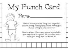 Free Printable Punch Card Template | Xmas2017 For Free Throughout Professional Free Printable Punch Card Template