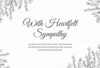 Free Printable Sympathy Cards Luxury Customize 111 Sympathy Regarding Sympathy Card Template