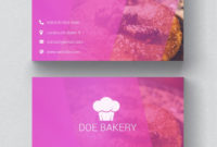 Free Psd | Bakery Business Card Template Throughout Professional Cake Business Cards Templates Free