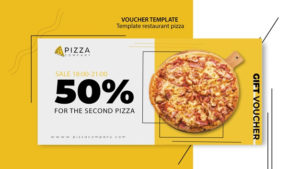 Free Psd | Voucher Template For Pizza Restaurant For Pizza Gift Certificate Template
