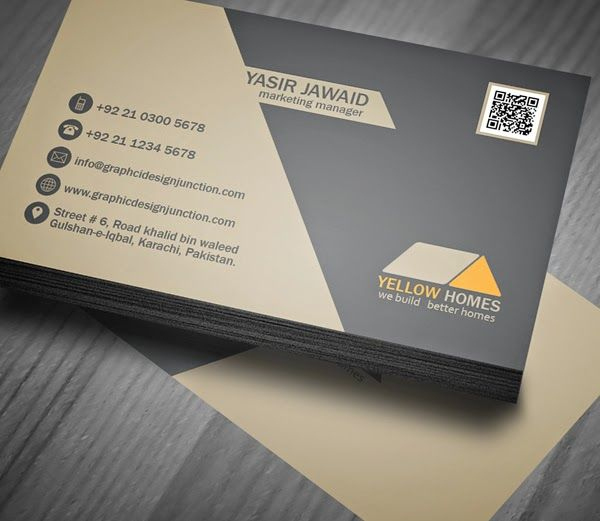 Free Real Estate Business Card Template (Psd) | Business With Regard To Quality Name Card Design Template Psd