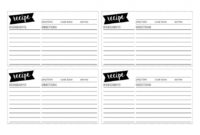 Free Recipe Card Templates ~ Addictionary Intended For Fillable Recipe Card Template