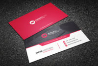 Free Red Hot Contemporary Business Card Template In Printable Company Business Cards Templates