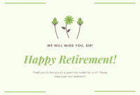 Free Retirement Cards Templates To Customize | Canva With Retirement Card Template