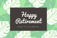 Free Retirement Cards Templates To Customize | Canva Within Best Retirement Card Template