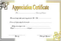 Free Retirement Certificate Of Appreciation Template 3 In With Free Retirement Certificate Template