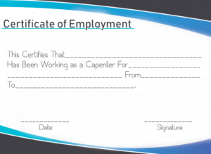 Free Sample Certificate Of Employment Template | Certificate Intended For Certificate Of Service Template Free